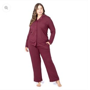 Kindred Bravely Nursing Bamboo Pajamas Clea Long Sleeve Set